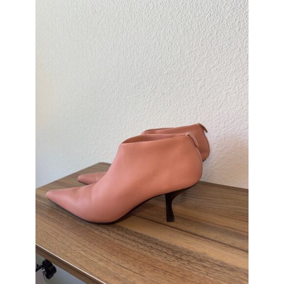 The Row Blush Pink Leather Pointed Toe Booties – Size 37 - Picture 2 of 3